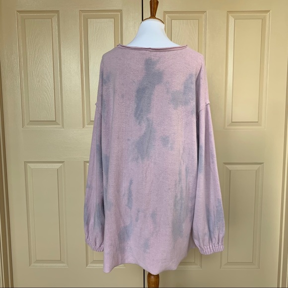 NWT Free People Someday Sweatshirt in Lilac Combo - Picture 6 of 9